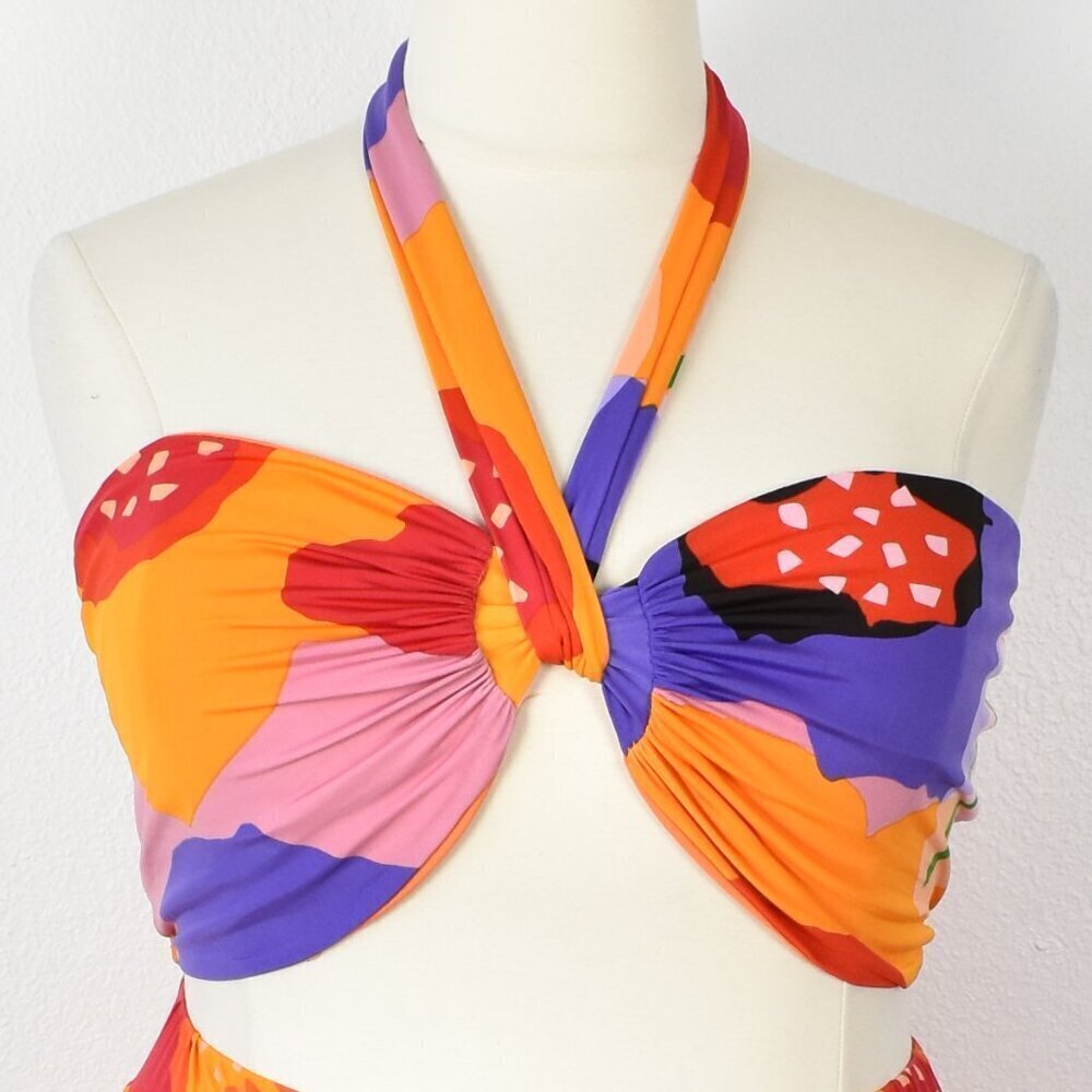Good Time USA Floral Bora Bora Bandeau Pants Set NEW -1X - Picture 3 of 12